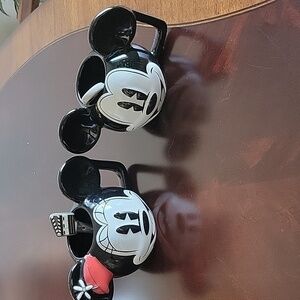 Disney Minnie and Mickey Mouse Head Mug With 3D Clapboard Spoon Set